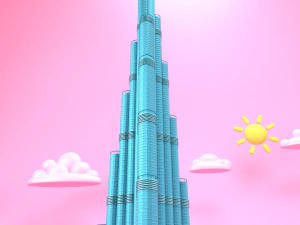 burj khalifa 3D Model