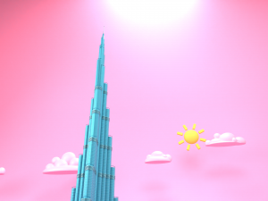 burj khalifa 3D Model