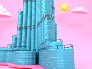 burj khalifa 3D Model