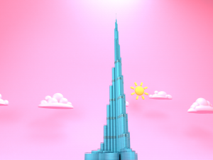 burj khalifa Model 3D