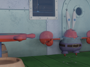 krusty krab by spongebob squarepants 3D Model