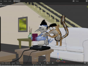rigby and mordecai from regular show 3D Model
