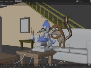 rigby and mordecai from regular show 3D Model