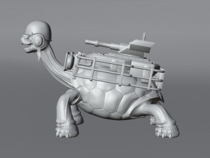 Turtle tank 3D 模型