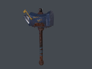 axe mail box 3D Model