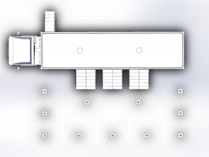 exhibition stand truck tent 3D Model