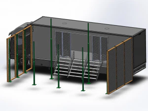 exhibition stand truck tent 3D Model
