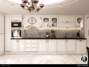 neo classic kitchen 13 3D Model