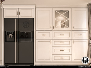 neo classic kitchen 13 Model 3D