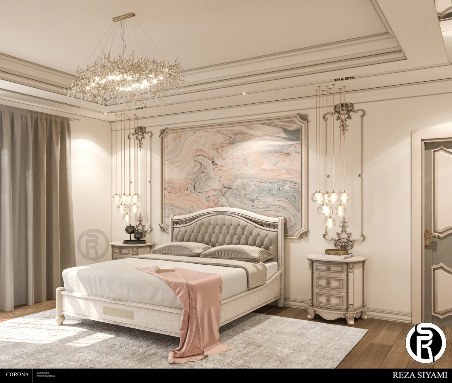 neo classic bedroom02 3D Model .c4d .max .obj .3ds .fbx .stl .blend 