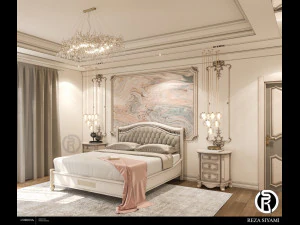 неокласична спальня02 3D Модель