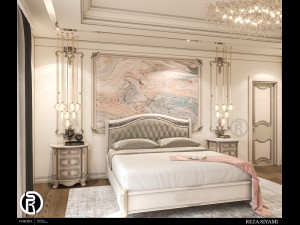 neo classic bedroom02 3D Model
