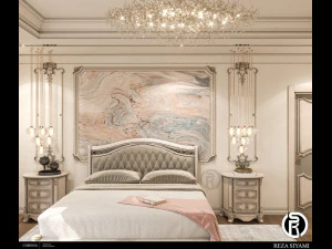 neo classic bedroom02 3D Model