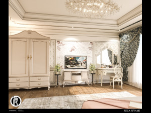 neo classic bedroom02 3D Model