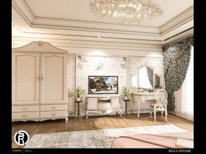 neo classic bedroom02 3D Model