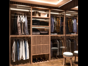 walking closet Modèle 3D