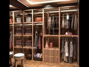 walking closet Modèle 3D