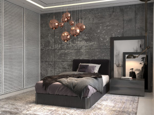 modern bedroom Modèle 3D