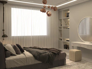 modern bedroom 3D Model