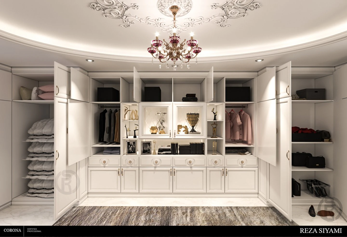bedroom cabinet 3D Model .c4d .max .obj .3ds .fbx .stl .blend 