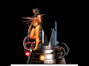 3d sculpture lady deathstrike x 3D Принт Модель