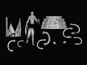 3d sculpture lady deathstrike x 3D Принт Модель
