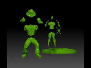 deadpool and juggernaut 3d sculpture Modelo de impresión 3D