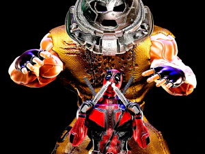 rzeźba 3D Deadpoola i Juggernauta Model do druku 3D