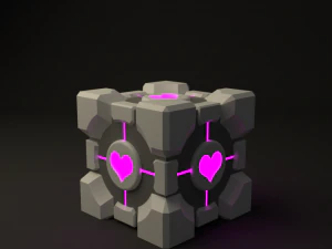 portal 2 video oyunundan eşlik eden k&uuml;p 3D Model