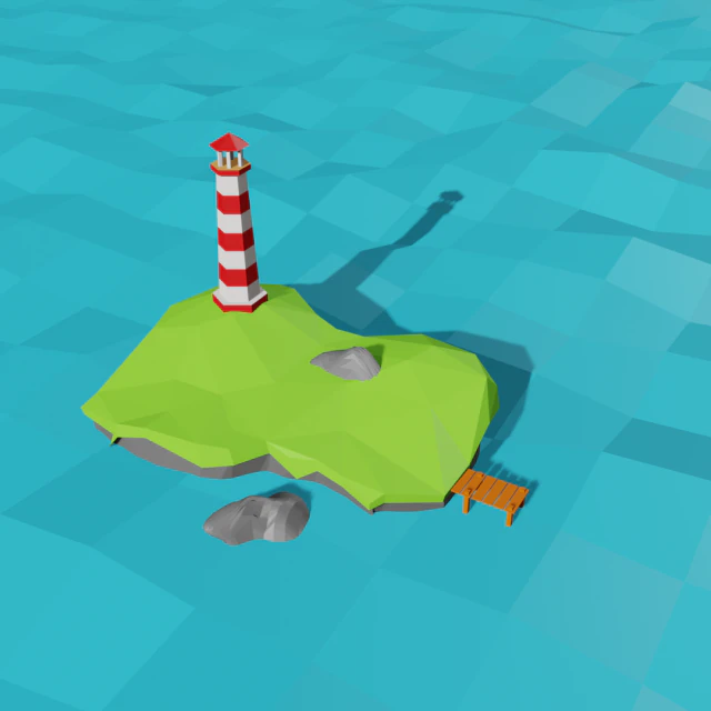 ビーコンローポリ 3Dモデル .c4d .max .obj .3ds .fbx .stl .blend 