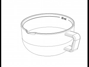 measuring cup suitable for 3d print 3d print model 3D प्रिंट मॉडल