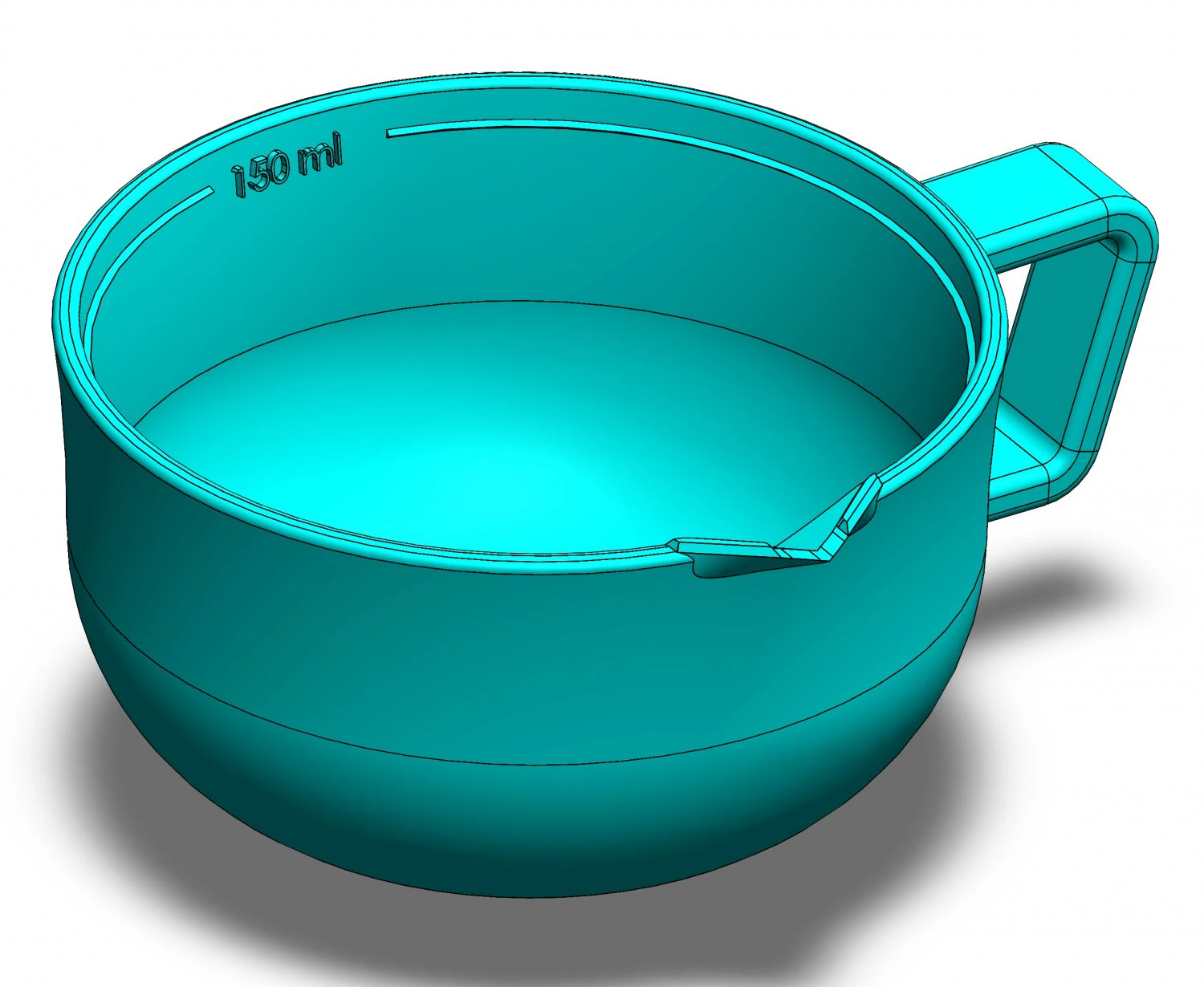 measuring cup suitable for 3d print 3d print model 3D Print Model .c4d .max .obj .3ds .fbx .stl .blend 
