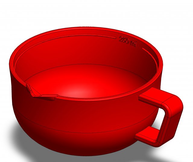 measuring cup suitable for 3d print 3d print model 3D Print Model .c4d .max .obj .3ds .fbx .stl .blend 