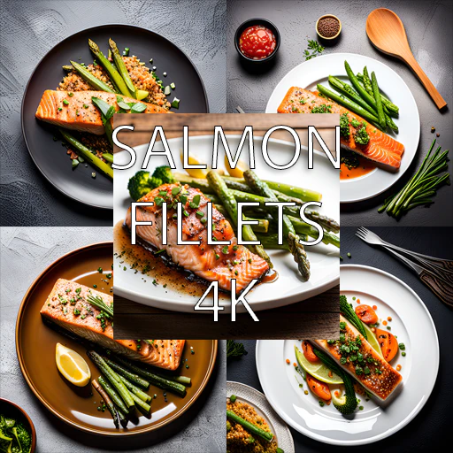 Salmon Fillets Pack 4K CG Textures .c4d .max .obj .3ds .fbx .stl .blend 