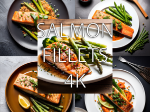 Salmon Fillets Pack 4K CG Текстуры