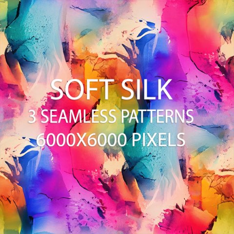 Soft Silk 1 Seamless Patterns Pack CG Textures .c4d .max .obj .3ds .fbx .stl .blend 