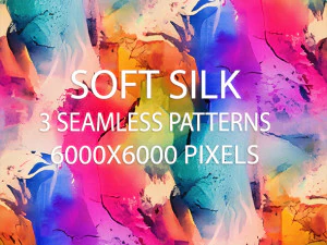 Pacote de padrões sem costura de seda macia 1 Texturas CG