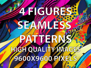 4 Figures Seamless Patterns CG Textures