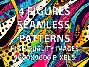4 Figures Seamless Patterns CG Textures