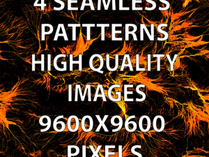 4 Seamless Patterns Prints CG Textures