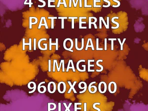 4 Seamless Patterns Prints CG Textures