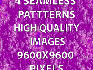 4 Seamless Patterns Prints CG Textures