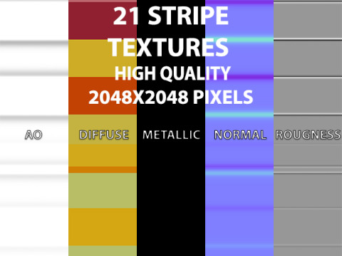 21 Stripe Textures for Unreal Engine 55 CG Textures