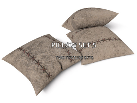 1 Pillow Set 5 for Unreal Engine 55 Model 3D