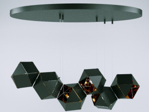 hanging chandelier wunderlicht loft 3Dモデル