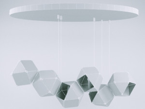 hanging chandelier wunderlicht loft Model 3D