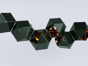 hanging chandelier wunderlicht loft Model 3D