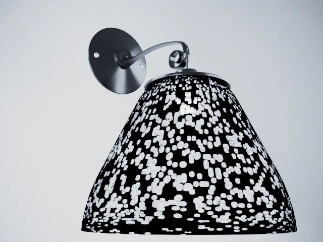 black sconce 3D Model .c4d .max .obj .3ds .fbx .stl .blend 
