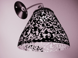 black sconce Model 3D