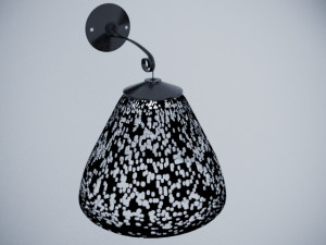 black sconce Model 3D